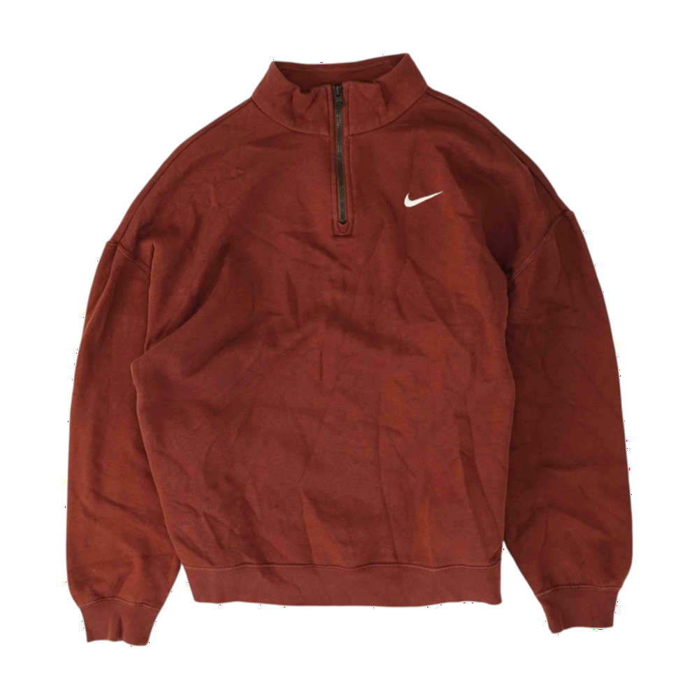 Burgundy Solid 1/4 Zip Pullover