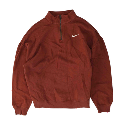 Burgundy Solid 1/4 Zip Pullover