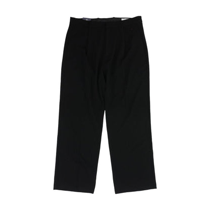 Navy Solid Dress Pants