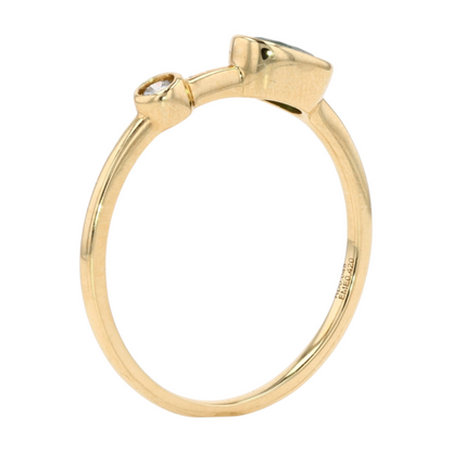 1/2 ctw 14K Yellow Gold Emerald Fashion Ring