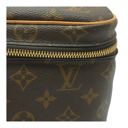 Brown Nice BB Vanity Case in Monogram Coated Canvas