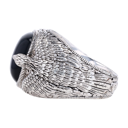 Sterling Silver Onyx Statement Ring