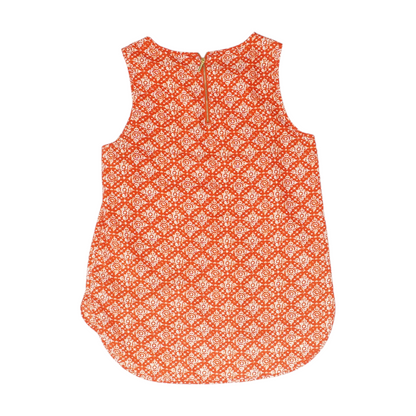 Red Abstract Blouse