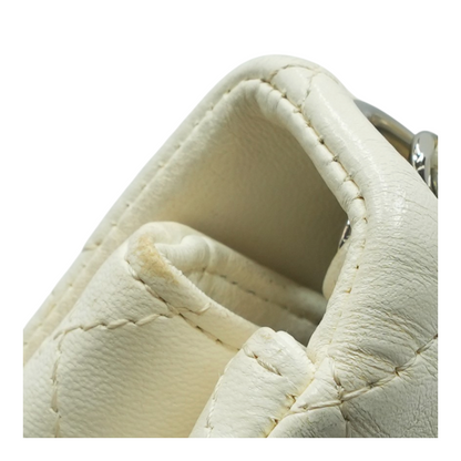 Classic Mini Square Flap Bag in White