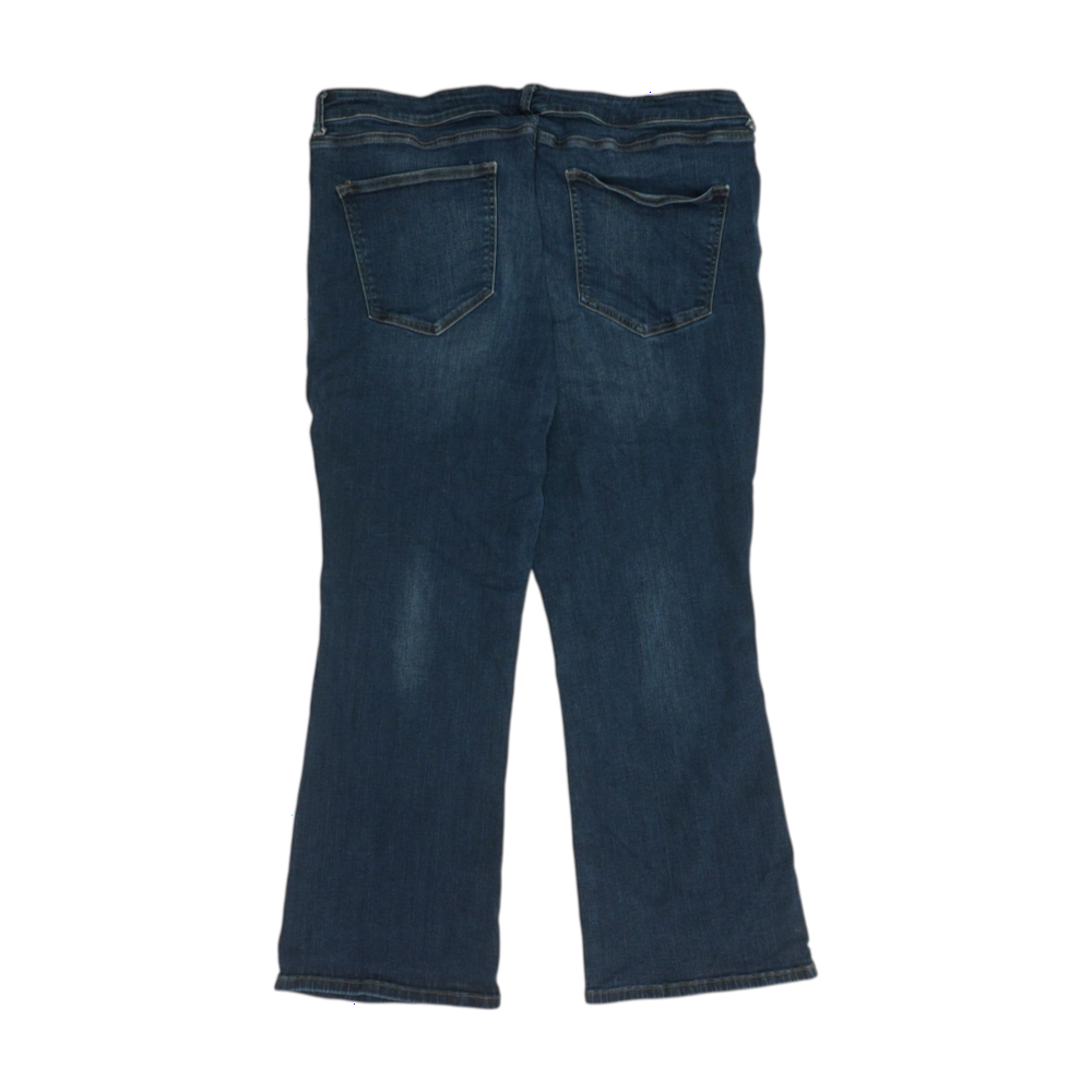 Navy Plus Size Bootcut Jeans