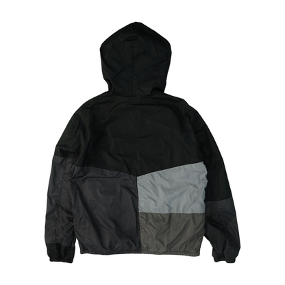 Black Color Block Rain Jacket