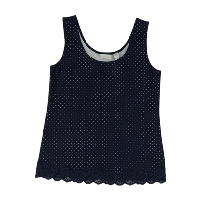 Navy Polka Dot Blouse