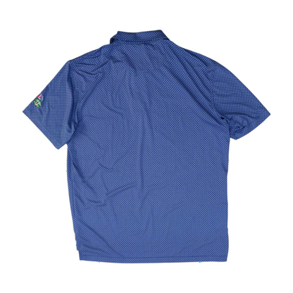 Blue Print Short Sleeve Polo