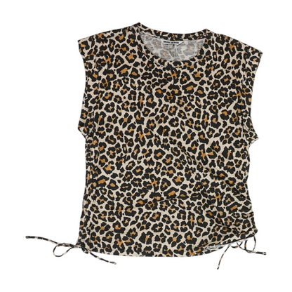Beige Animal Print Blouse