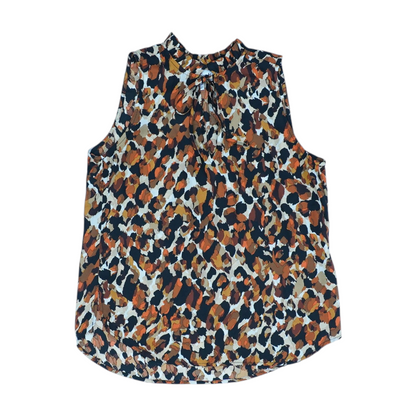 Brown Print Blouse