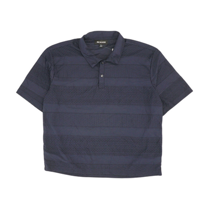 Navy Solid Short Sleeve Polo