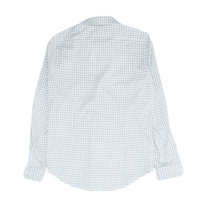 White Check Long Sleeve Button Down