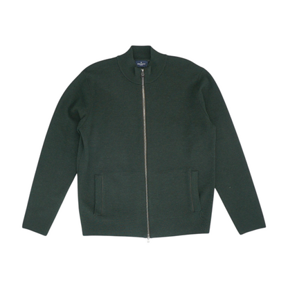 Green Solid Cardigan Sweater