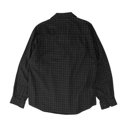 Black Check Long Sleeve Button Down