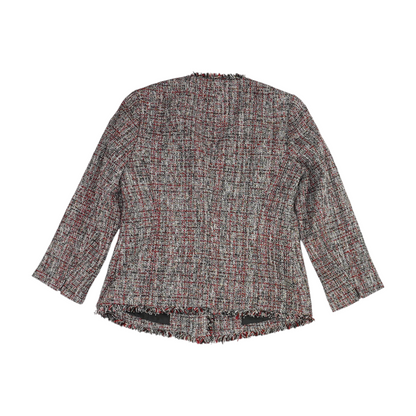 Red Print Blazer