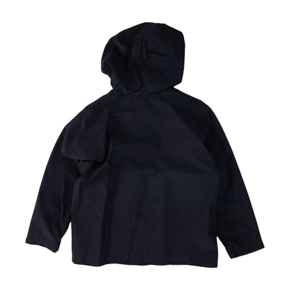 Navy Petite Solid Rain Jacket