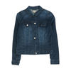Blue Solid Denim Jacket