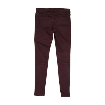 Purple Solid Jeans
