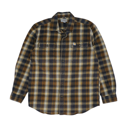 Brown Plaid Flannel Button Down