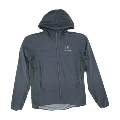 Gray Solid Rain Jacket