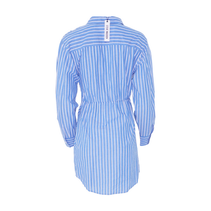 Blue Striped Mini Dress