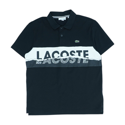 Black Solid Short Sleeve Polo