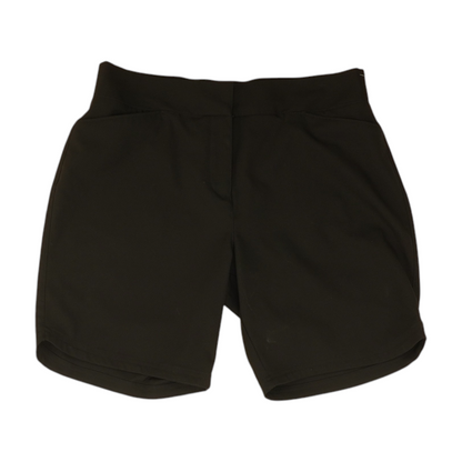 Black Solid Chino Shorts