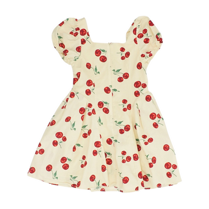 Beige Print Dress