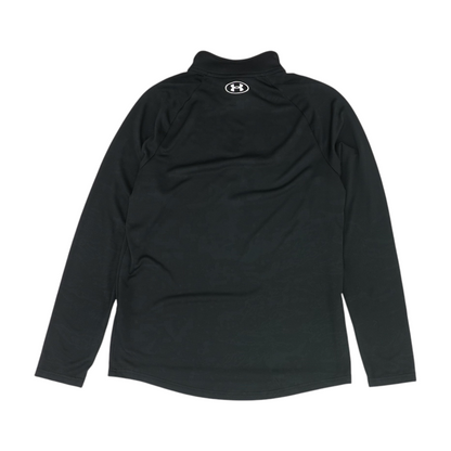 Black Solid 1/4 Zip Pullover