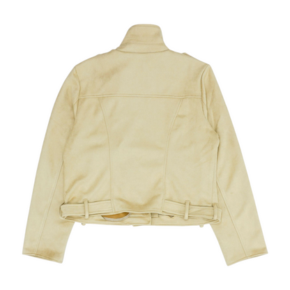 Beige Solid Jacket