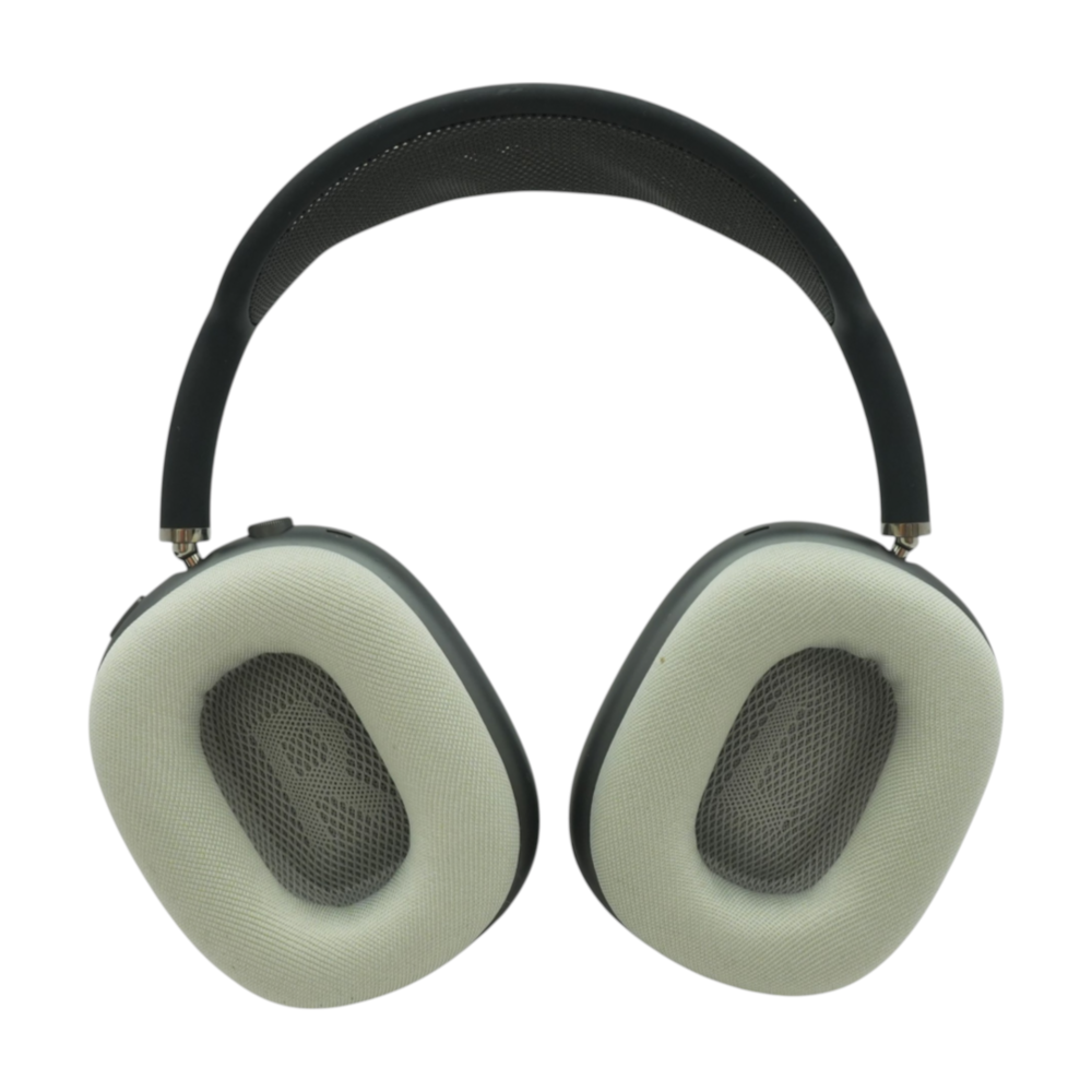 Apple Space Gray AirPods Max (Lightning) Noise Cancelling Headphones With White Earpads – Image 2