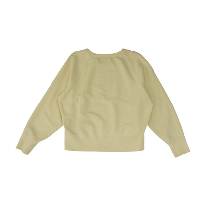 Yellow Solid Sweatshirt Pullover