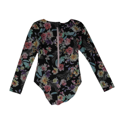 Black Floral One-Piece