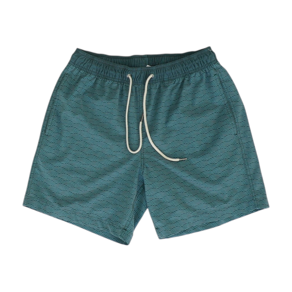 Green Print Swim Bottom