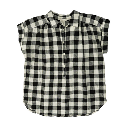 Black Check Blouse