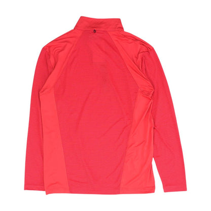 Red Polka Dot 1/4 Zip Pullover