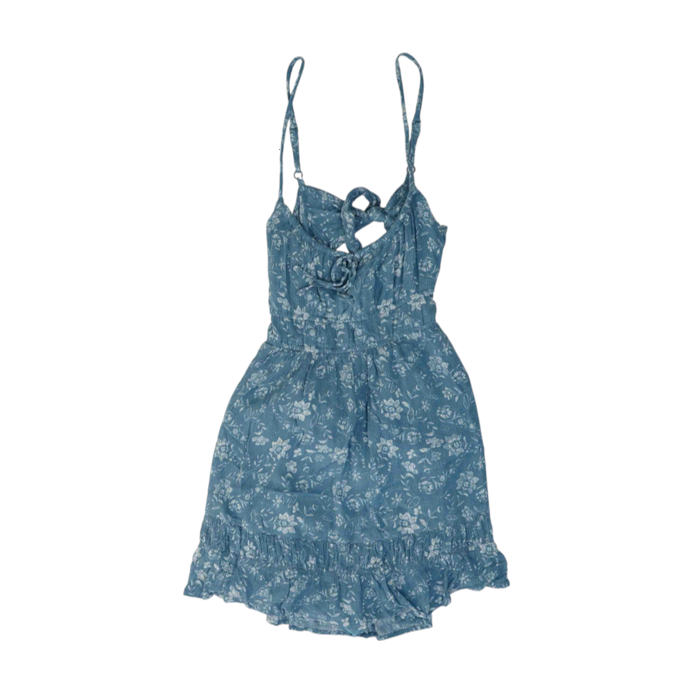 Blue Floral Mini Dress