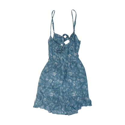 Blue Floral Mini Dress
