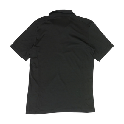 Black Solid Short Sleeve Polo
