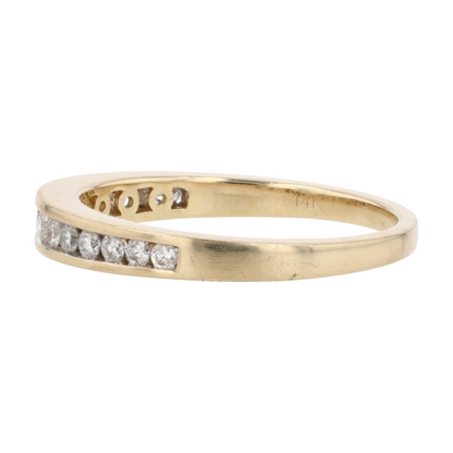 1/6 ctw 14K Yellow Gold Diamond Band Ring