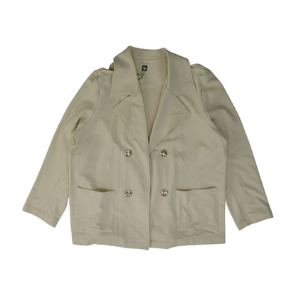 Beige Solid Jacket