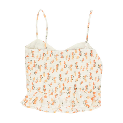 Orange Graphic Blouse