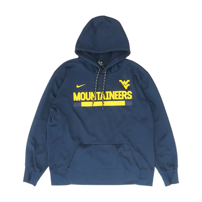Navy West Virginia Mountaineers Solid Hoodie Pullover