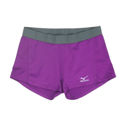 Purple Solid Active Shorts