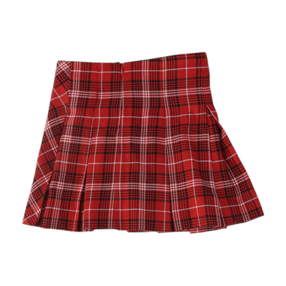 Red Plaid Skirt
