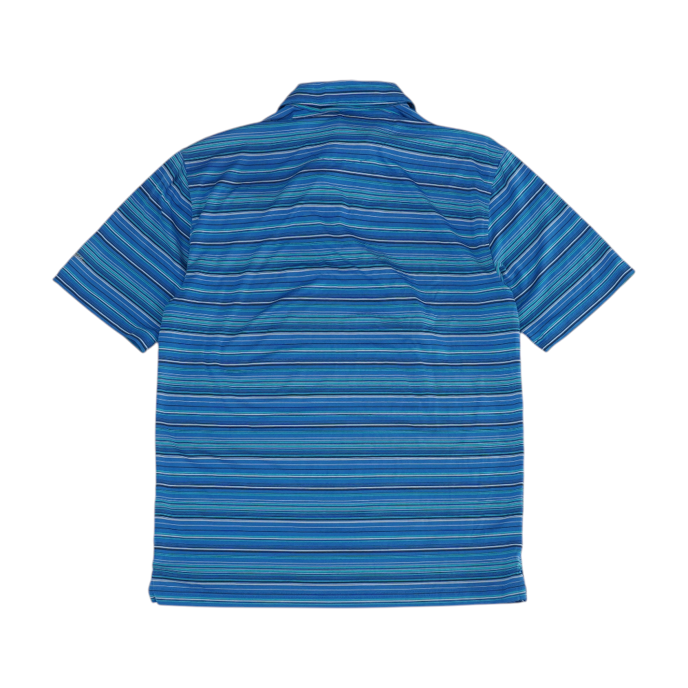 Walter Hagen Blue Striped Short Sleeve Polo – Image 2