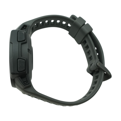 44mm Instinct Solar Black Smartwatch Black Band M/L