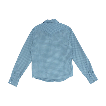 Gray Check Long Sleeve Button Down