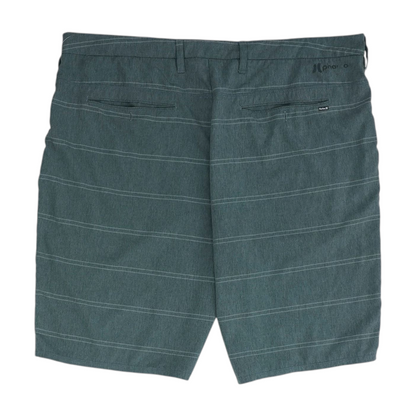 Gray Striped Active Shorts