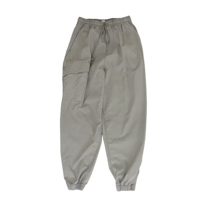 Gray Solid Active Pants